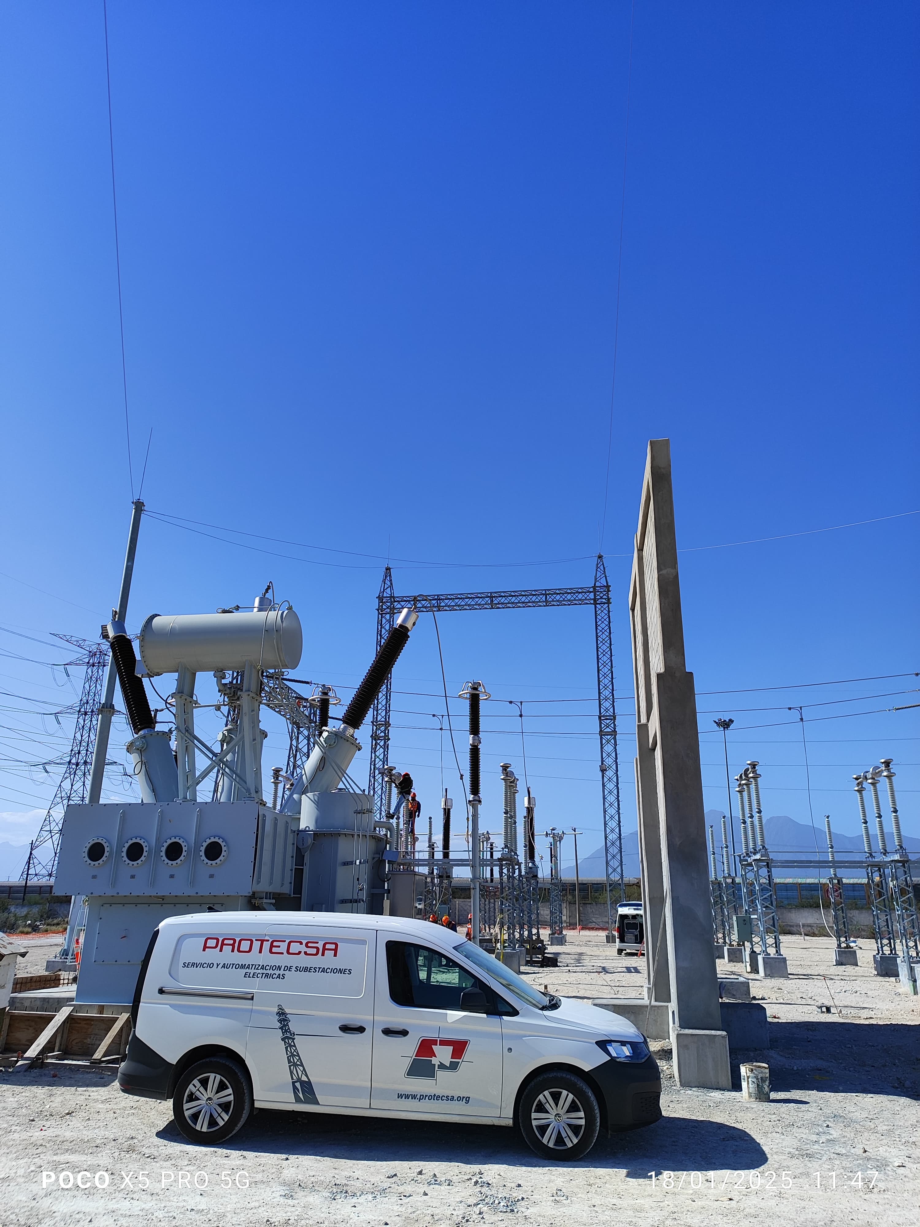 Equipos de media tensión en planta de Protecsa