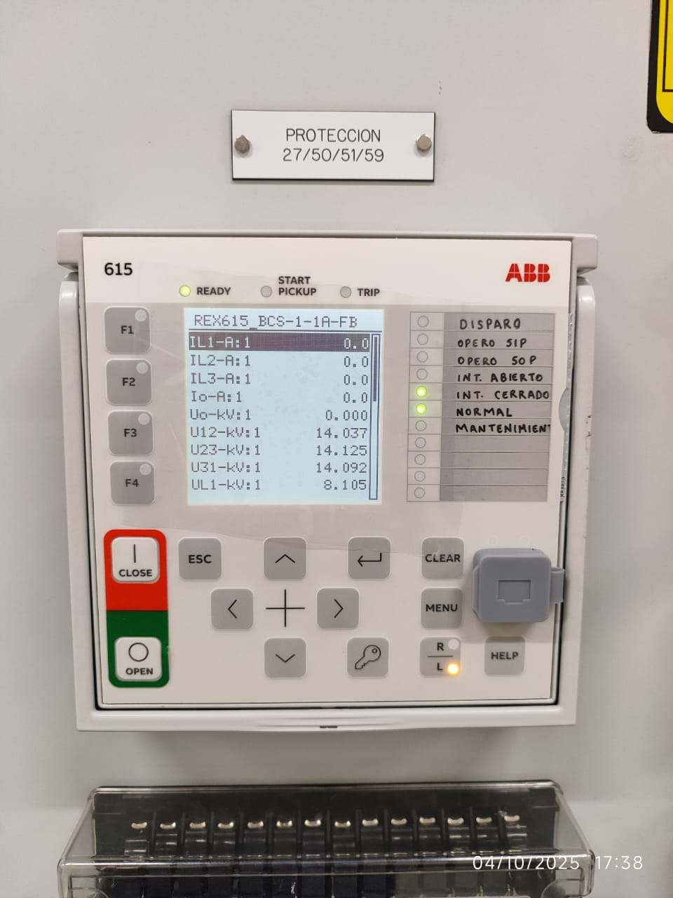 Tablero TPCyM para subestación industrial